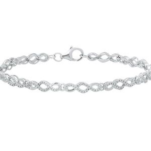 Minimalist Swirl Infinity Bracelet